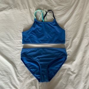 Blue Lands' End Girl's Bikini Set